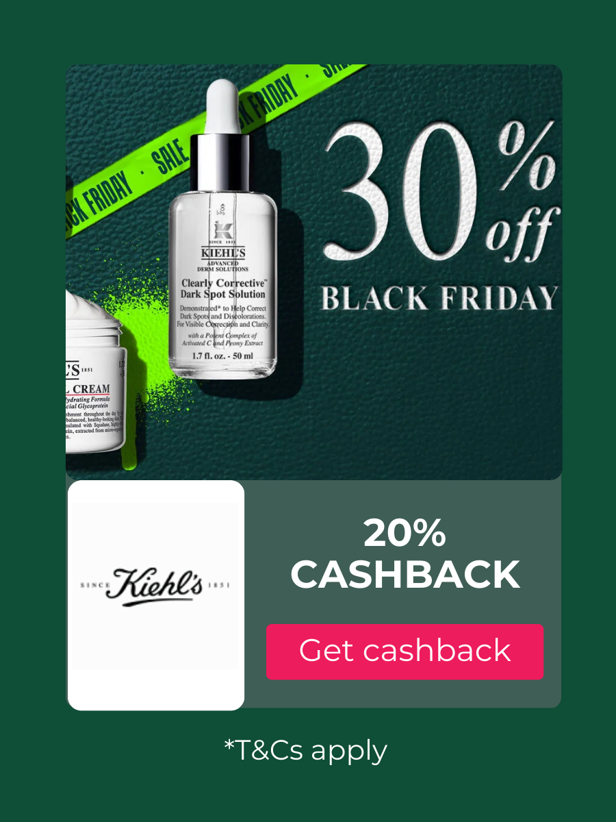 Kiehl's cashback at TopCashback Australia