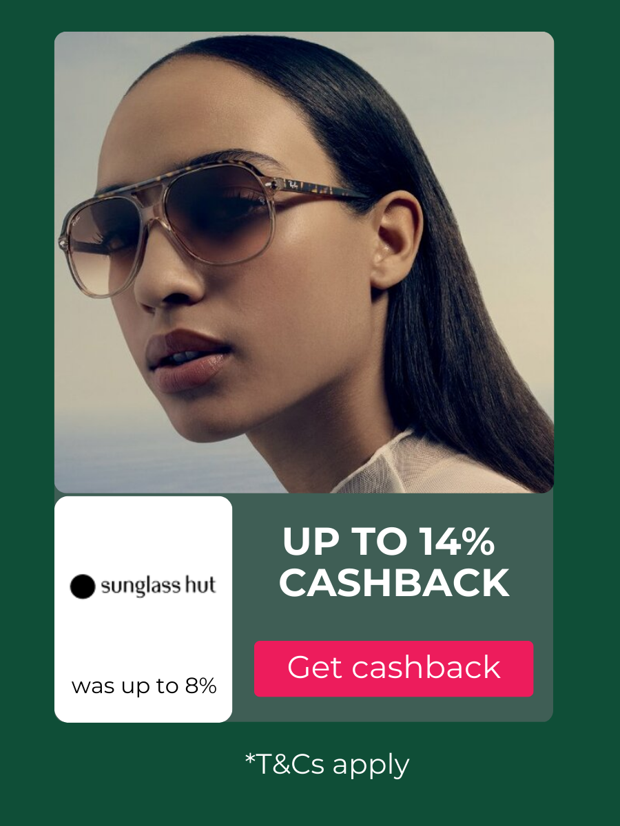 Sunglass Hut cashback at TopCashback Australia