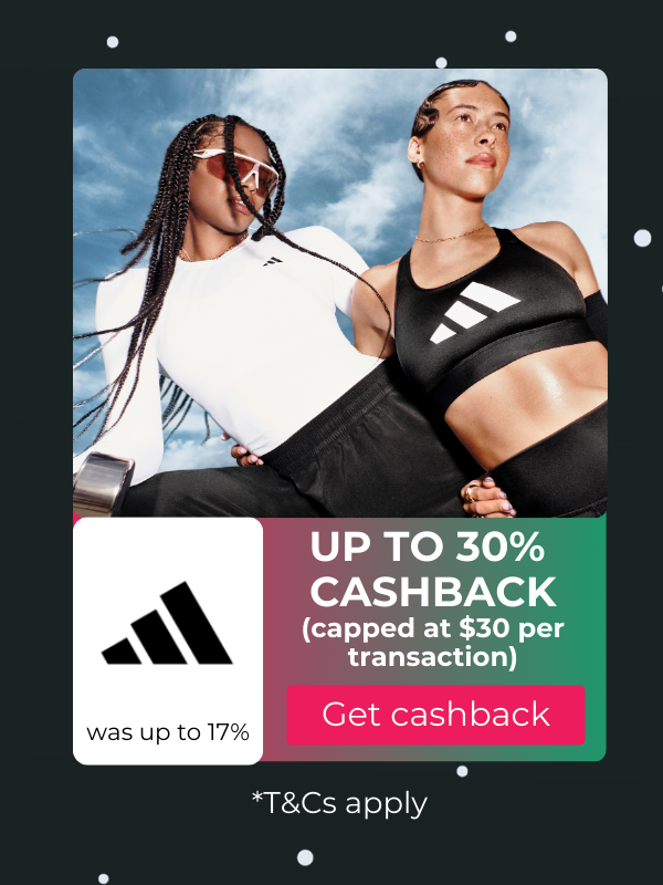 adidas Black Friday cashback at TopCashback Australia