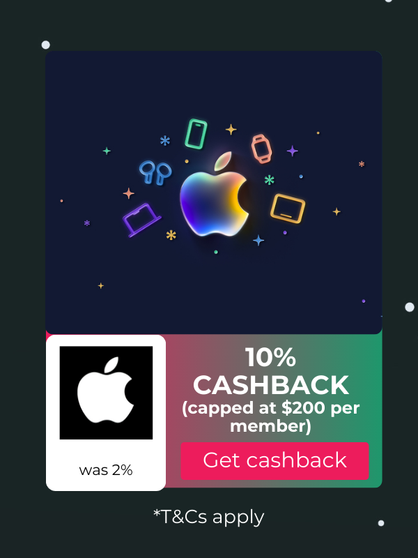 Apple Black Friday cashback at TopCashback Australia