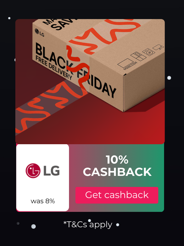 LG Black Friday cashback at TopCashback Australia