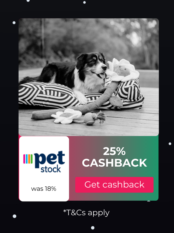 Petstock Black Friday cashback at TopCashback Australia