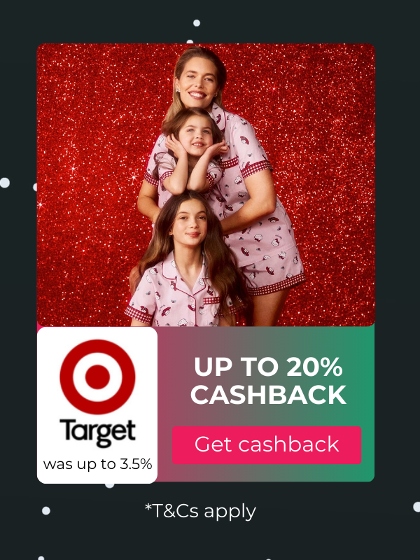 Target Black Friday cashback at TopCashback Australia