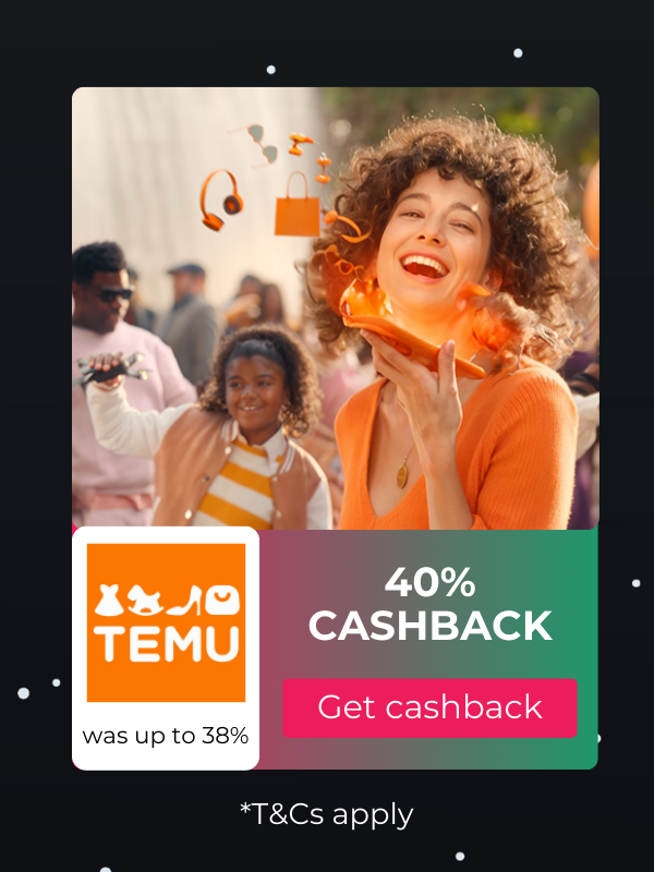 Temu Black Friday cashback at TopCashback Australia