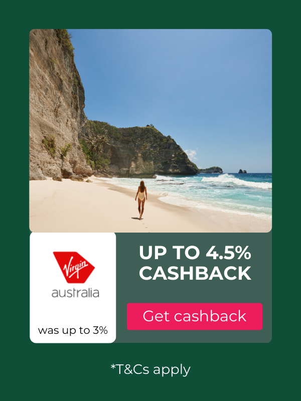 Virgin Australia Flights cashback offers