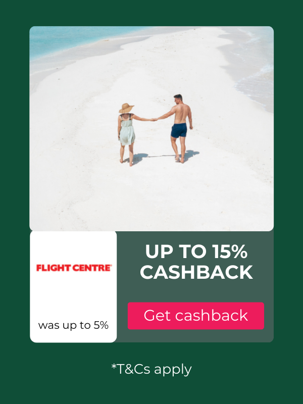 Flight Centre cashback offers on TopCashback Australia