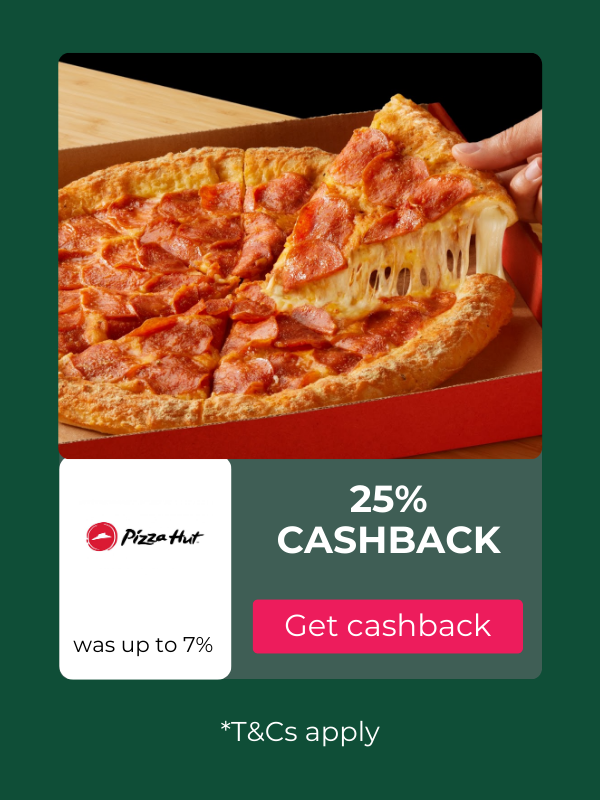 Pizza Hut cashback offers
