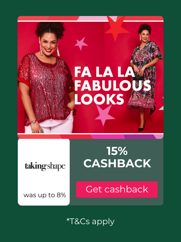 Taking Shape cashback offers