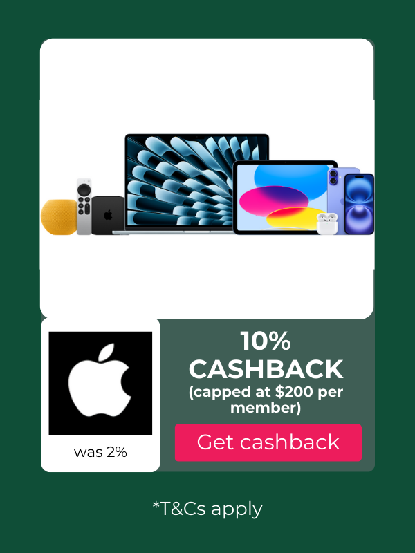 Apple cashback offers