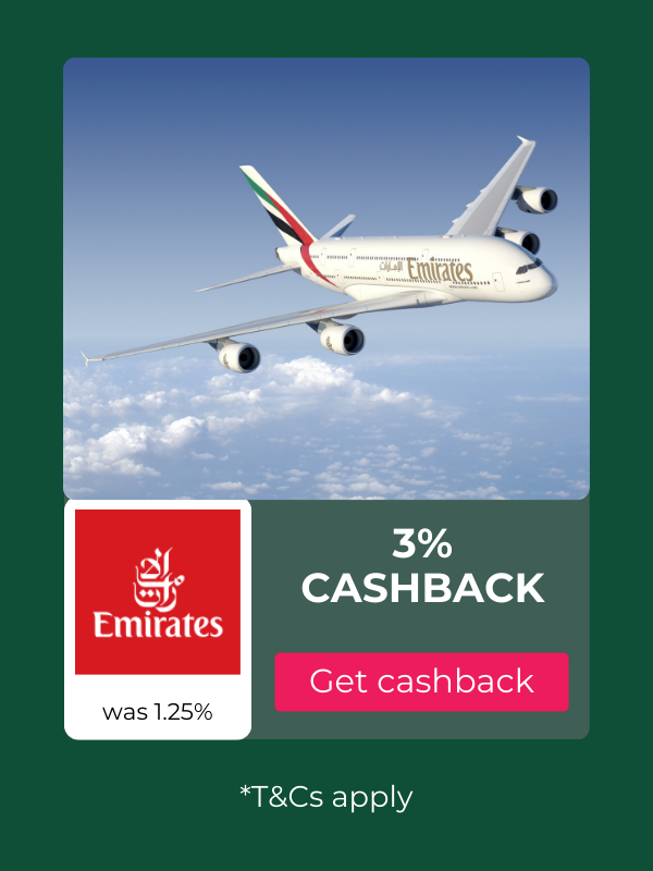 Emirates cashback offer