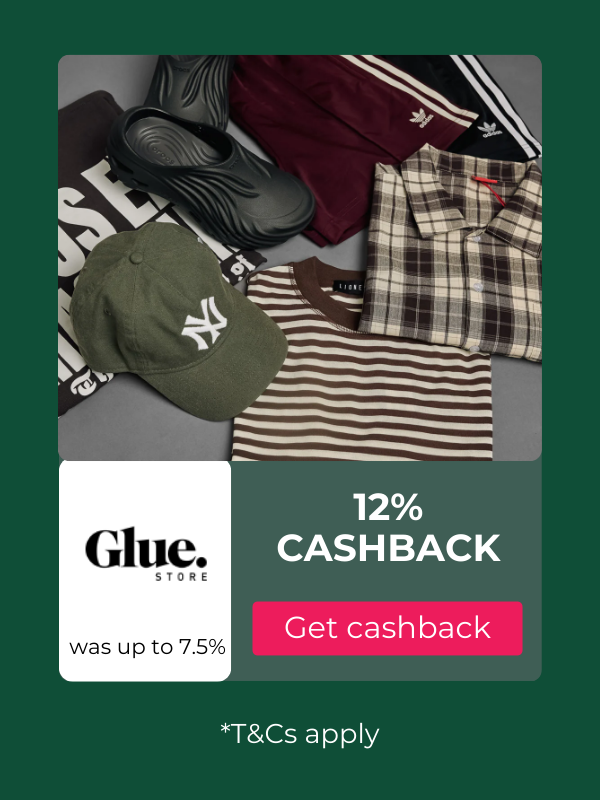 Glue Store cashback offer
