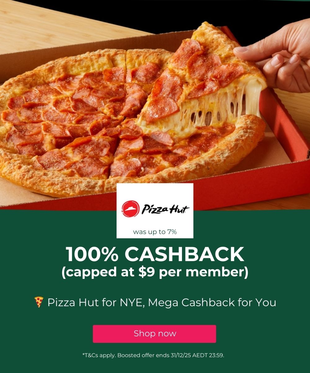Shop Pizza Hut and earn cashback with TopCashback
