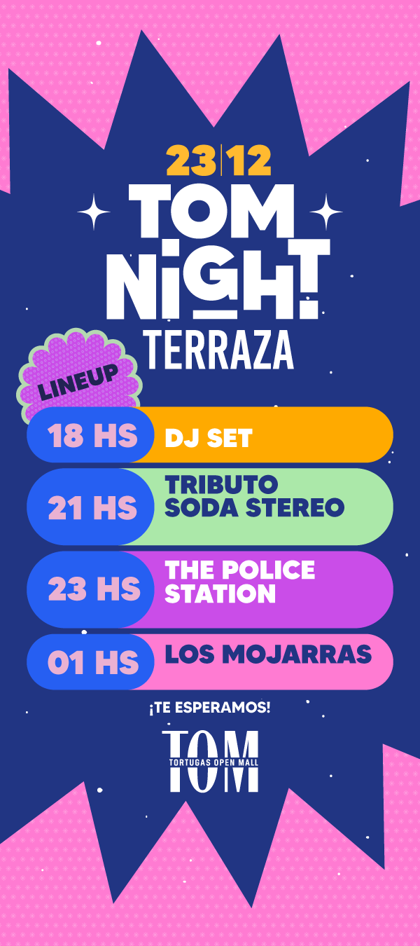 Este 23 llega TOM NIGHT