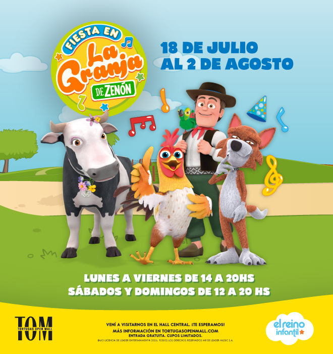 La Granja de Zenón llega a TOM del 18 de julio al 2 de agosto