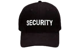 6-Panel Embroided Security Cap