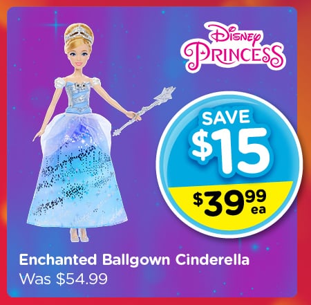 Save $15 On Enchanted Ballgown Cinderella Doll