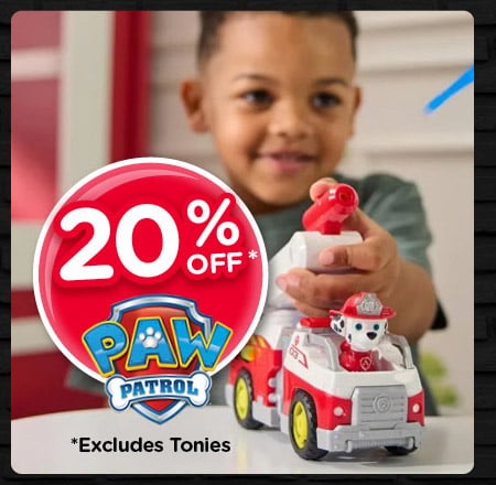 20% Off All PAW Patrol