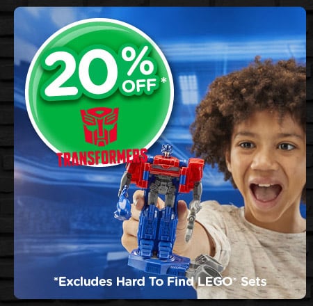 20% Off All Transformers