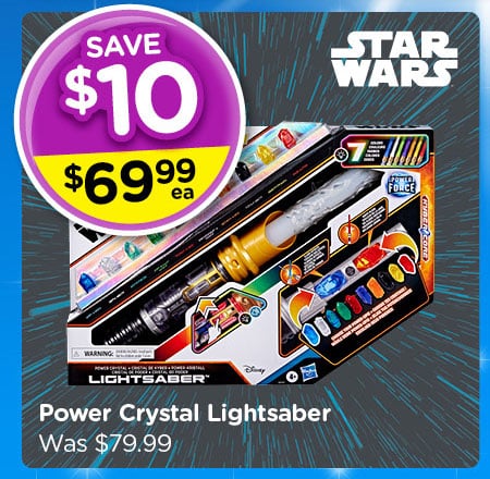 Save $10 - Star Wars Power Crystal Lightsaber
