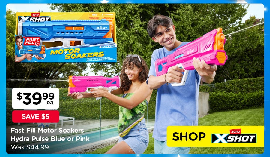 $5 Off Zuru X Shot Fast Fill Motor Soakers 