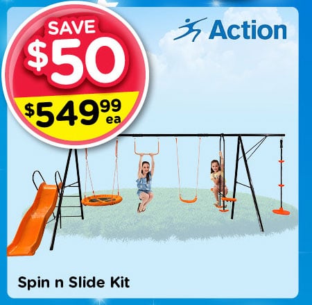$50 Off The Action Spin & Slide Playset