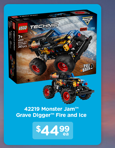 Shop LEGO 42219 Technic Monster Jam Grave Digger Fire and Ice