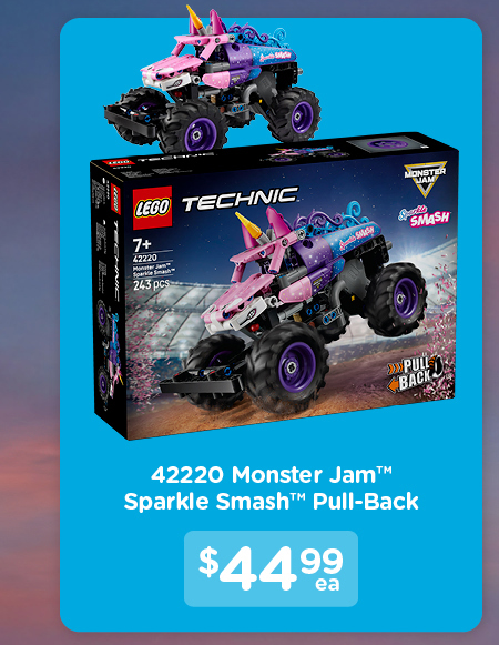 Shop LEGO 42220 Technic Monster Jam Sparkle Smash Pull-Back