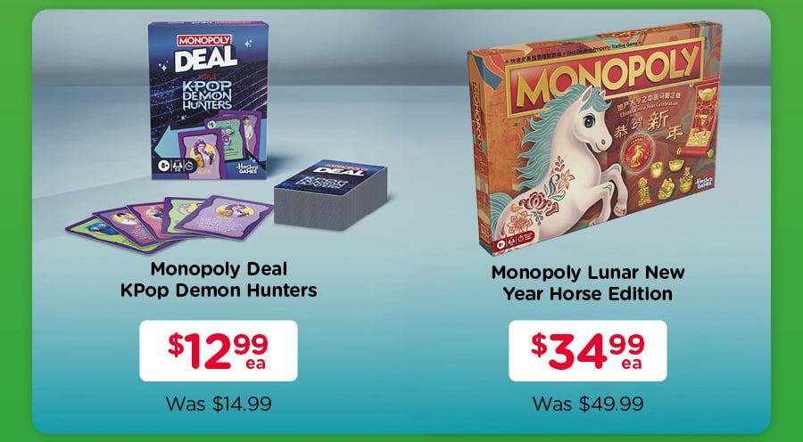 Save on Monopoly