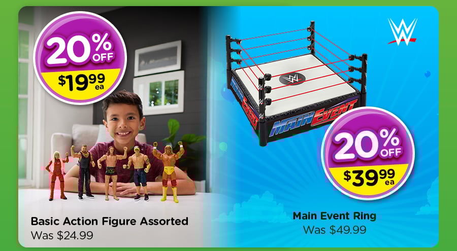20% Off All WWE