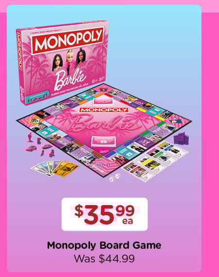 20% Off Barbie Monopoly