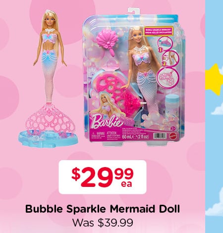 Shop Barbie Bubble Sparkle Mermaid