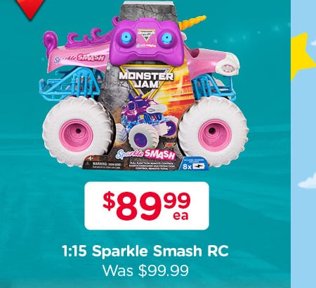 Shop Monster Jam 1:16 Remote Control Sparkle Smash