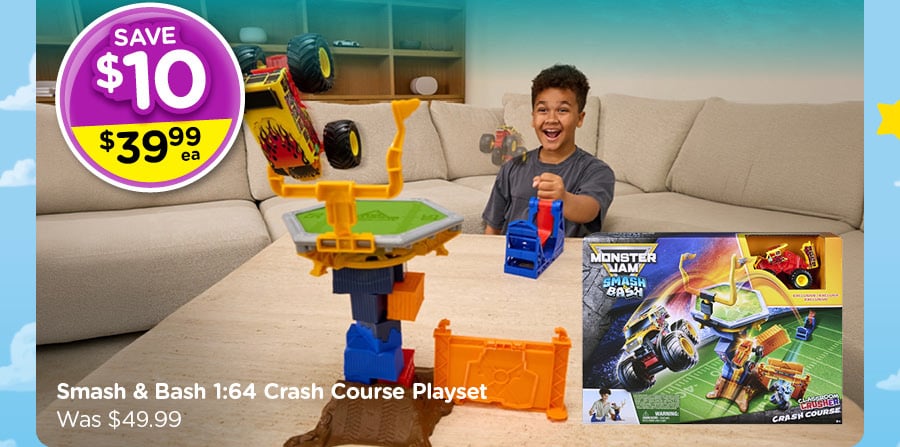 Shop Monster Jam Smash & Bash Classroom Crushers & Crash Course Playset
