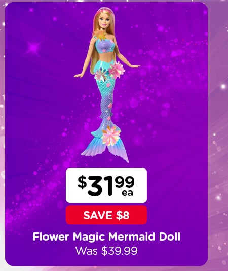 Barbie Flower Magic Mermaid Doll