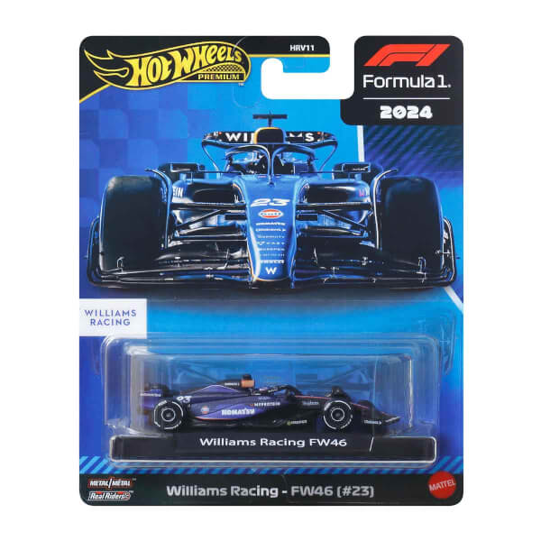 Hot Wheels Premium Formula 1 Yarış Arabası Tekli Paket HRV11 - Jbm15 Williams Racing – Fw46 (#23)
