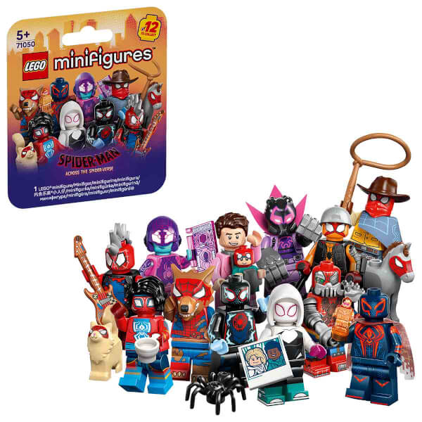LEGO Minifigures Örümcek Adam: Örümcek Evrenine Geçiş 71050 - 5 Yaş ve Üzeri Çocuklar için 12 Marvel Süper Kahraman Yapım Oyuncağından Biri (8 Parça)