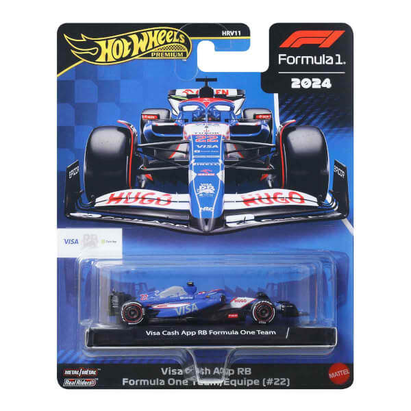 Hot Wheels Premium Formula 1 Yarış Arabası Tekli Paket HRV11 - Jbm14 Visa Cash App Rb Formula One Team (#22)