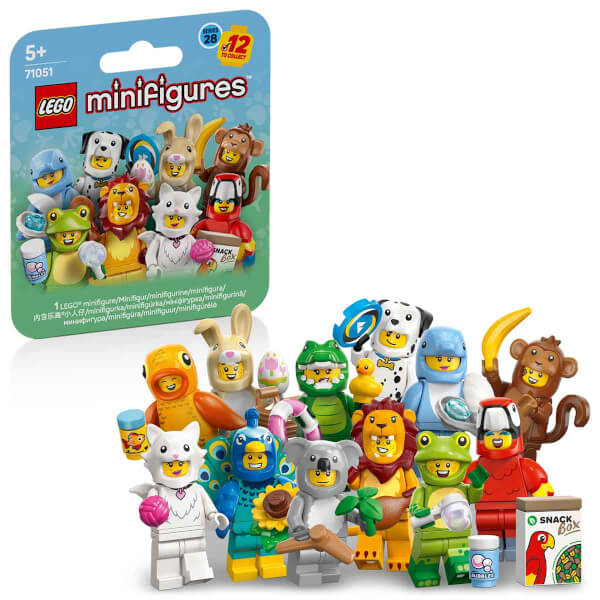 LEGO Minifigures Hayvanlar Seri 28 71051  – 5 Yaş ve Üzeri Çocuklar için Minifigür İçeren Yaratıcı Oyuncak Yapım Seti (7 Parça)