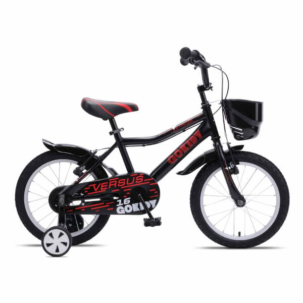 Gokidy Versus 16 Jant Siyah-Kırmızı Bisiklet