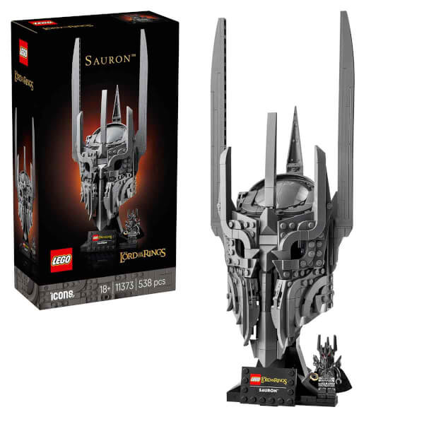 LEGO Icons Yüzüklerin Efendisi: Sauron'un Miğferi 11373 - Yetişkinler için Dekoratif Model Yapım Seti (538 Parça)
