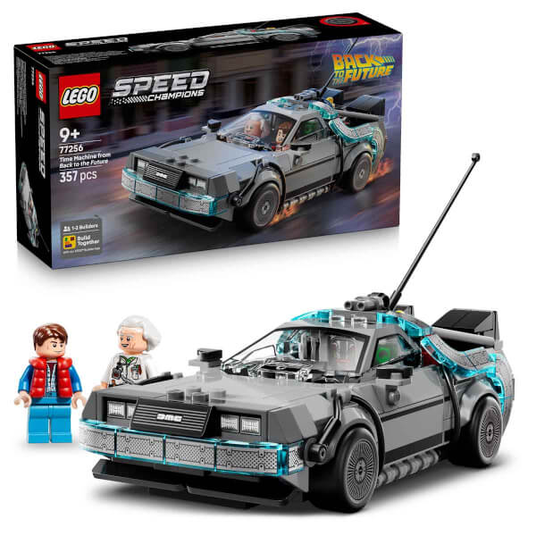LEGO Speed Champions Geleceğe Dönüş’ten Zaman Makinesi 77256 - 9 Yaş ve Üzeri Çocuklar için Yaratıcı Oyuncak Yapım Seti (357 Parça)
