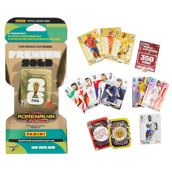 FIFA World Cup 2026 Adrenalyn XL Premium Gold Trading Card