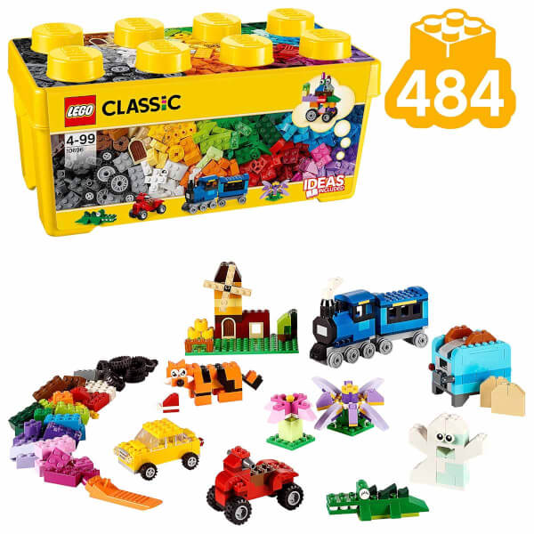 LEGO Classic Orta Boy Yaratıcı Parçalar Yapım Kutusu 10696 - Yaratıcı Çocuklar için Oyuncak Yapım Seti (484 Parça)