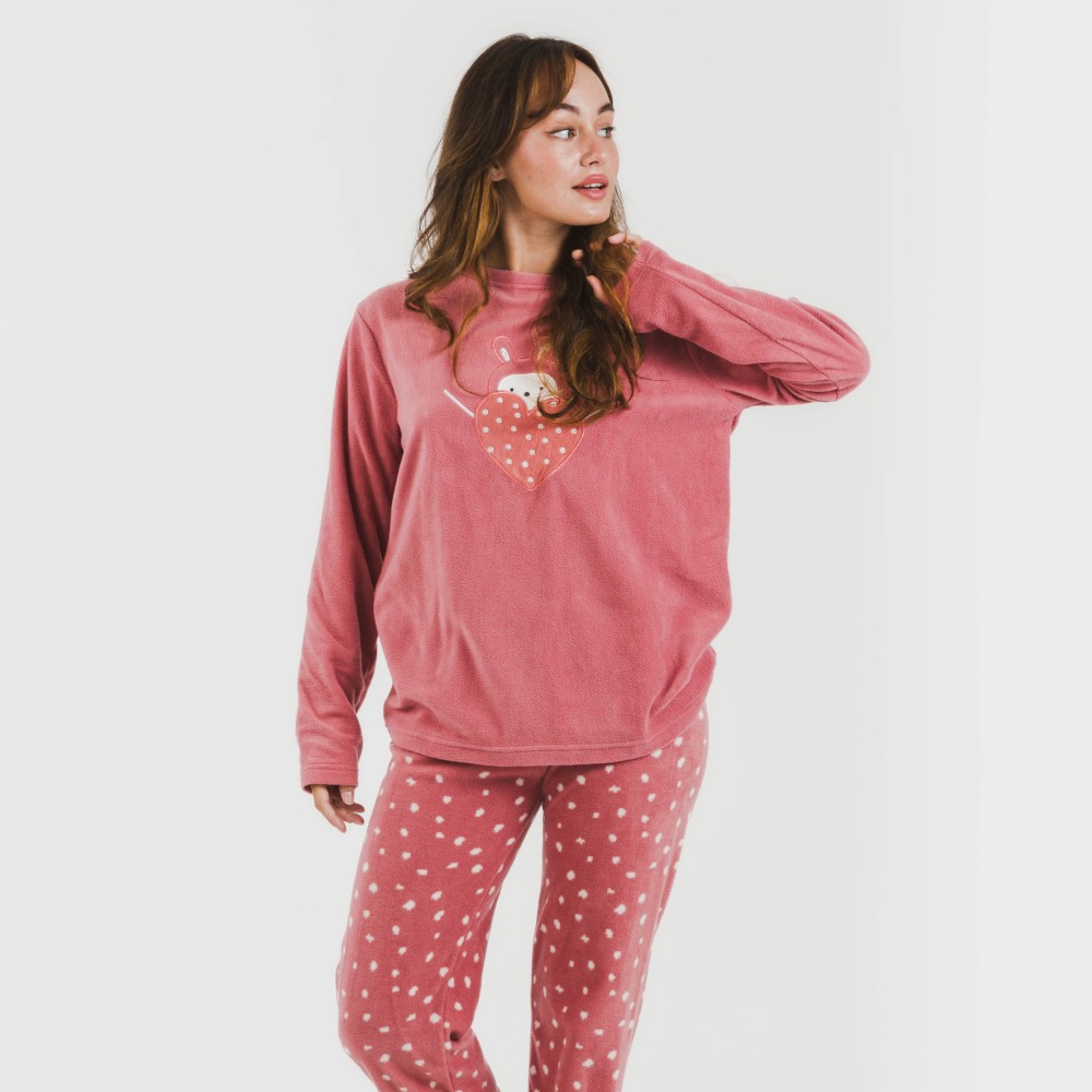 Pijama polar Dada rosa