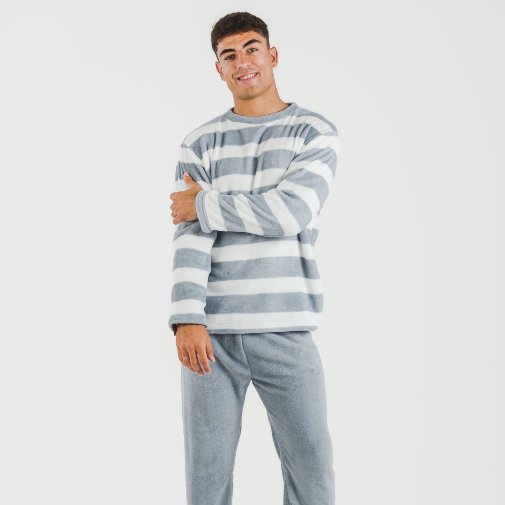 Pijama coral hombre Raya Vinia indigo