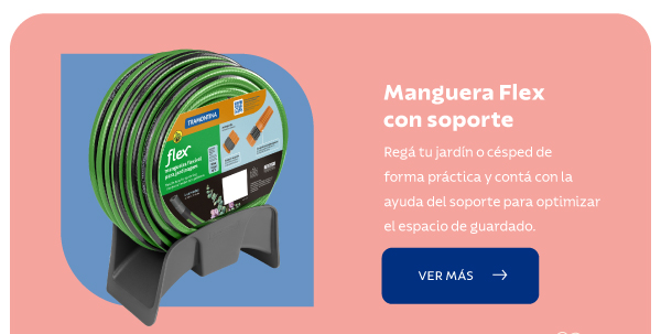 Manguera Flex con soporte