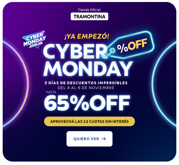 ¡YA EMPEZÓ CYBER MONDAY CON HASTA 65% OFF!