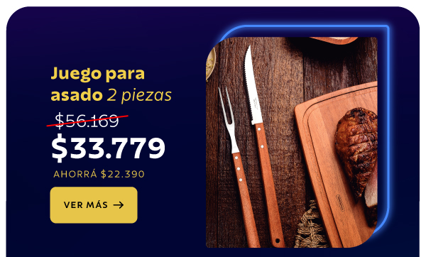 Juego para asado 2 piezas a $33.779