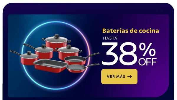 Baterías de cocina ¡Hasta 38% OFF!