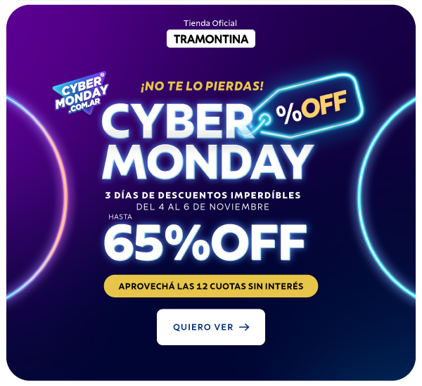 ¡No te lo piedas! Cyber Monday hasta 65% OFF